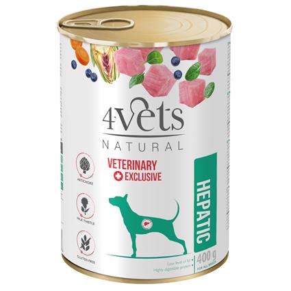 4Vets Natural Dog Hepatic 400 g - 12 x 400 g