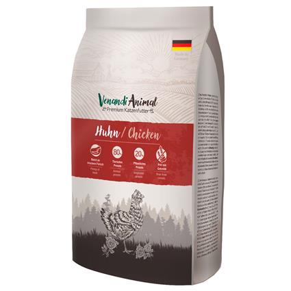 Venandi Animal com frango ração para gatos - 1,5 kg