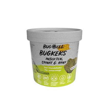 BugBell BugKeks Insectos Adultos, Espinafres e Cânhamo - 150 g