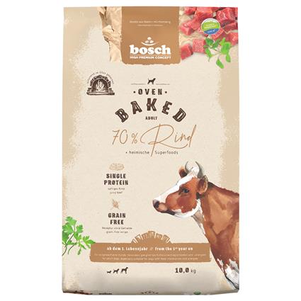 bosch HPC Oven Baked com vaca ração para cães - 10 kg