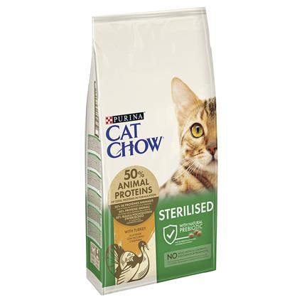 PURINA Cat Chow Special Care Sterilized com peru - Pack económico: 2 x 10 kg