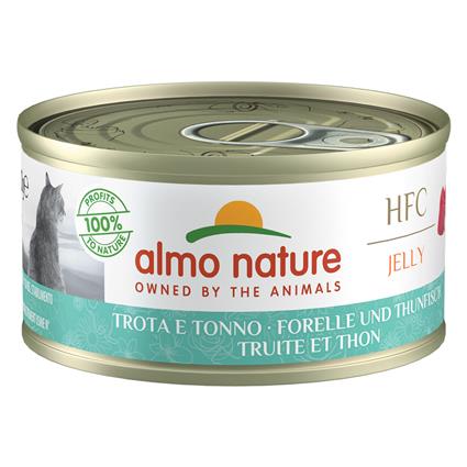Almo Nature HFC Natural 6 x 70 g - Truta e atum em gelatina