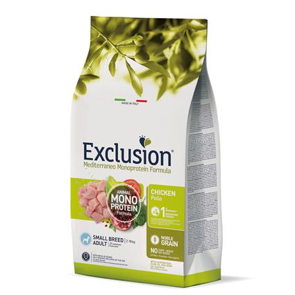 Exclusion Mediterraneo Adult Small com frango - 7 kg