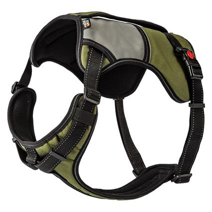 Rukka® Mission Peitoral para cães verde-azeitona - Tamanho L: 70 - 80 cm contorno do peito, 25 mm largura