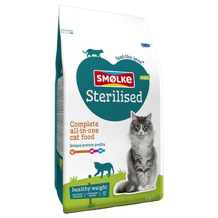 Smølke Sterilised/Weight Control - Pack económico: 2 x 4 kg