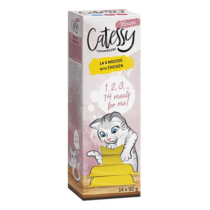 Catessy Mousse em terrinas 56 x 90 g - Megapack económico  - Frango