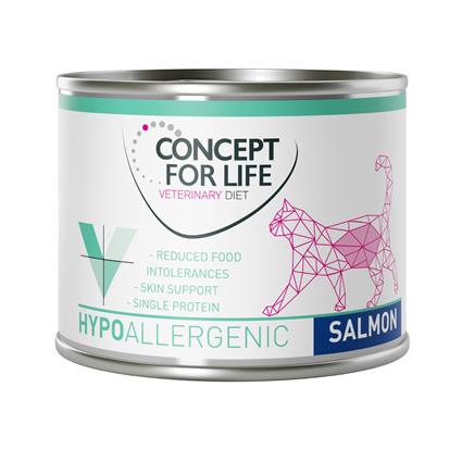 Concept for Life Veterinary Diet 24 x 200 g/185 g - Pack económico  - Hypoallergenic com salmão (24 x 185 g)