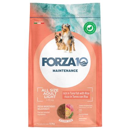 Forza 10 Maintenance Light com atum e arroz - Pack económico: 2 x 12 kg