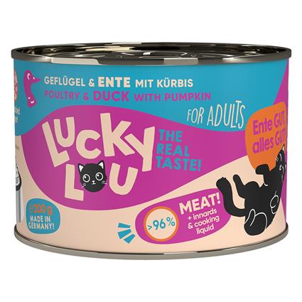 Lucky Lou Adult 24 x 200 g - Pack económico - Aves e pato