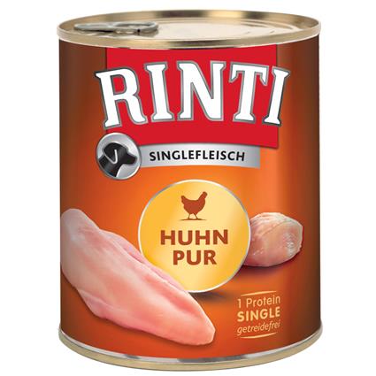 RINTI Singlefleisch 12 x 800 g - Pack económico - Frango pur