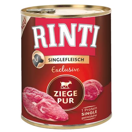 RINTI Singlefleisch Exclusive 6 x 800 g comida húmida para cães - Cabra pur