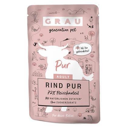 GRAU Adult sem cereais 32 x 125 g - Pack económico - Vaca pura