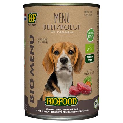 BF Petfood Organic Menu com vaca - 400 g