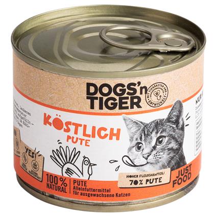 Dogs'n Tiger Adult Cat 12 x 200 g - Pack económico  - Peru delicioso