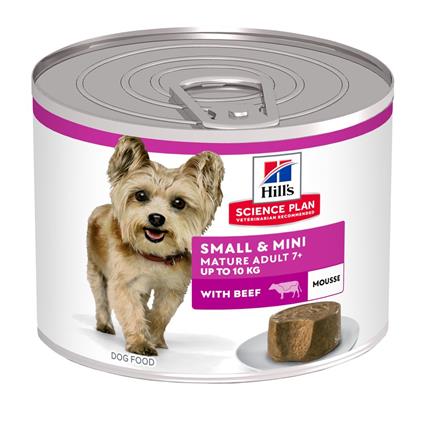 Hill's Science Plan 12 x 200 g mousse para cães em promoção: 9 + 3 grátis! - Mature Small & Mini Vaca