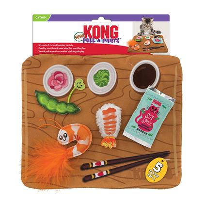 KONG Pull-A-Partz Sushi brinquedo para gatos - 1 unidade