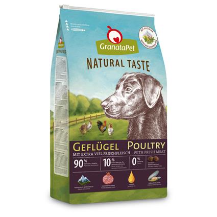 GranataPet Natural Taste aves ração para cães - 12 kg