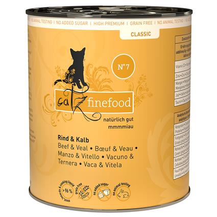 catz finefood - Pack económico: 12 x 800 g - Vaca e vitela