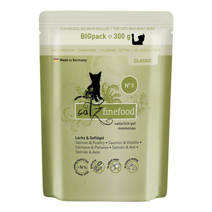 catz finefood 6 x 300 g para gatos - Salmão e aves
