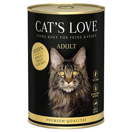 Cat's Love 6 x 400 g comida húmida para gatos - Frango Pur