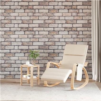 vidaXL Painéis de parede 3D 10 pcs 100x50 cm EPS castanho-claro