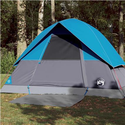 vidaXL Tenda de campismo cúpula para 3 pessoas impermeável azul