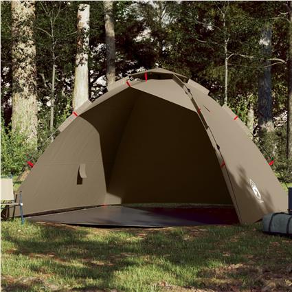 vidaXL Tenda de pesca para 4 pessoas libertação rápida castanho