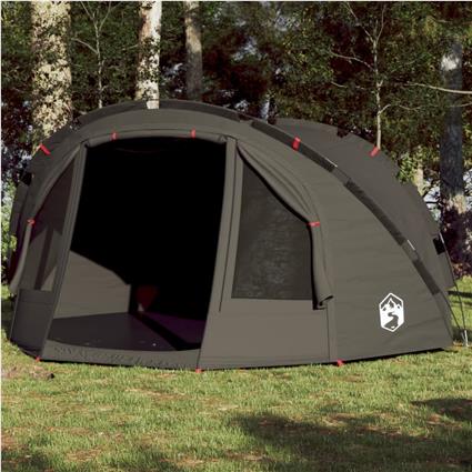 vidaXL Tenda de pesca para 4 pessoas impermeável castanho