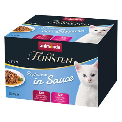 animonda vom Feinsten Adult Raffinesse em molho Kitten - Pack misto - 24 x 85 g
