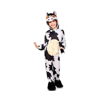 Fato de vaca com rabo para criança