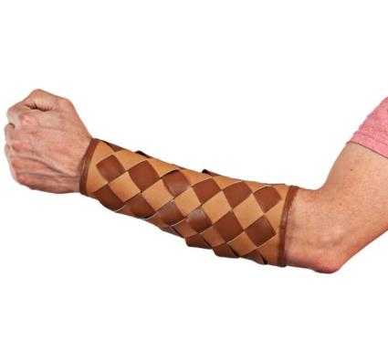 Pulseiras trançadas marrons para adultos