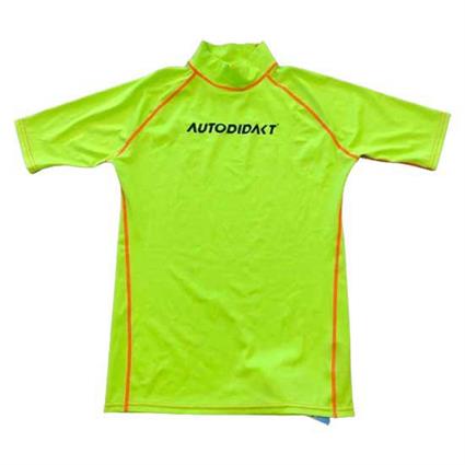 Akt Lycra Short Sleeve Back Zip Neoprene Suit Amarelo M