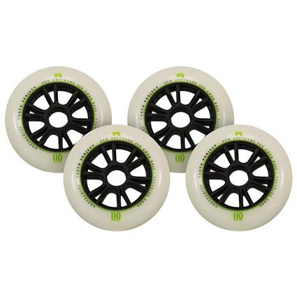 Undercover Wheels Earth Skates Wheels 4 Units Prateado 110 mm / 88A