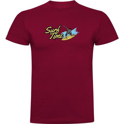 Kruskis Surf Time Short Sleeve T-shirt Vermelho 3XL Homem