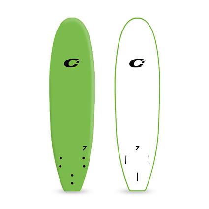 Zero Gravity Softboard 7´0 Surfboard Verde 217.5 cm