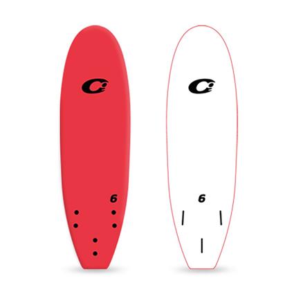 Zero Gravity Softboard 6´0 Surfboard Vermelho 185.0 cm