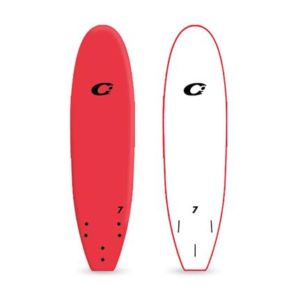 Zero Gravity Softboard 7´0 Surfboard Vermelho 217.5 cm