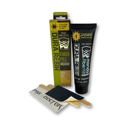 Phix Doctor Large Tubes 2 Oz Epoxy & Polyester Dura Rezn Sunpowered Repair Kit Dourado