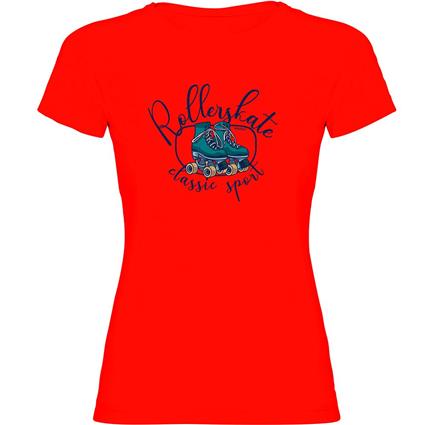 Kruskis Classic Sport Short Sleeve T-shirt Vermelho 2XL Mulher