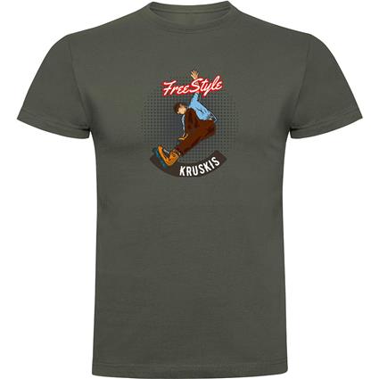 Kruskis Freestyle Rollers Short Sleeve T-shirt Verde 2XL Homem