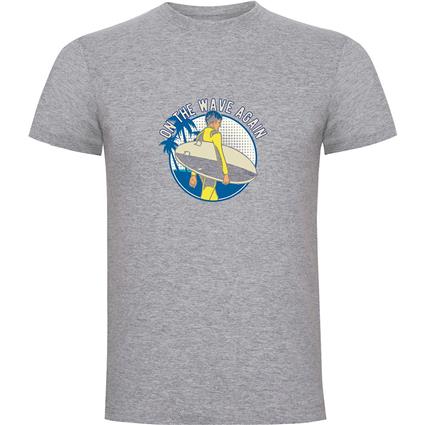 Kruskis On The Wave Short Sleeve T-shirt Cinzento L Homem