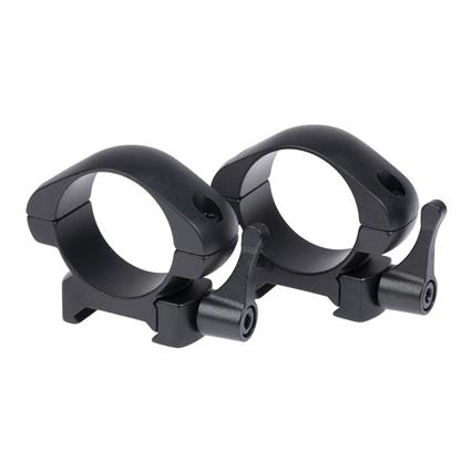 Stinger Quick Release 30 Mm Steel Rings Short Height Mounts Prateado