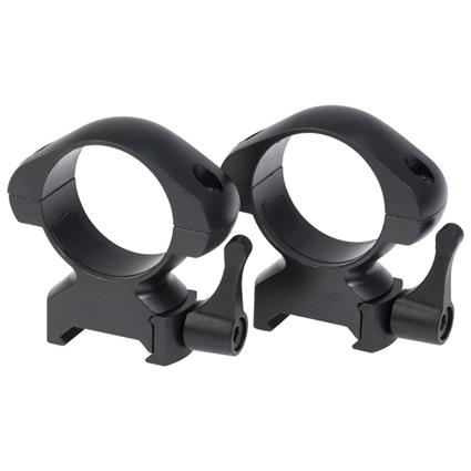 Stinger Quick Release 30 Mm Steel Rings High Height Mounts Prateado