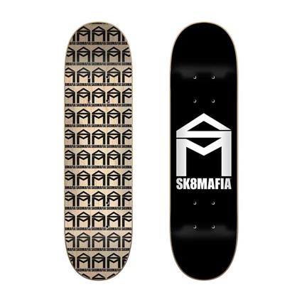 Sk8mafia House Logo Black 6.0´´x23.5´´ Micro Skateboard Deck Dourado 23.5 Inches