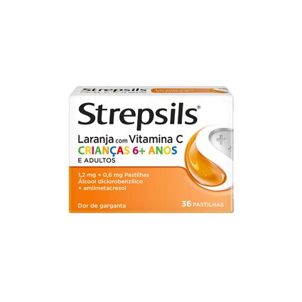 Strepsils Laranja Vitamina C 36 pastilhas