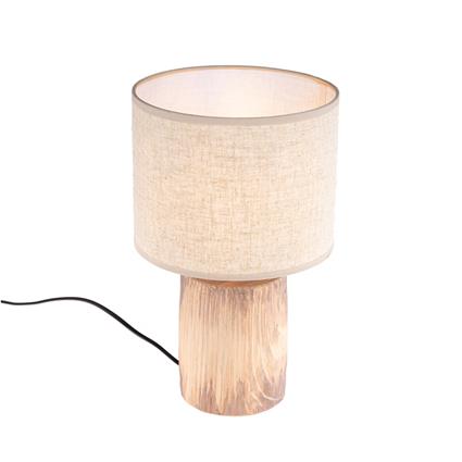 Moderne tafellamp hout 35 x 20 cm incl. LED - Lipa