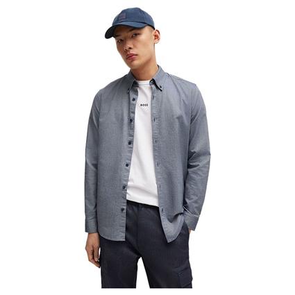 Boss Rickert M 10260292 Long Sleeve Shirt Cinzento XL Homem