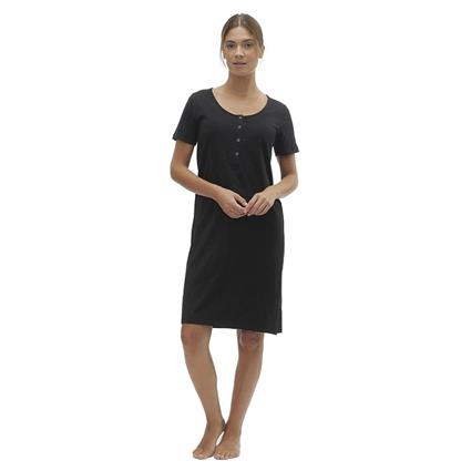 Mamalicious Mira Solid Jrs Short Sleeve Dress Preto XS Mulher