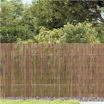 vidaXL Vedação de jardim 600x80 cm cana