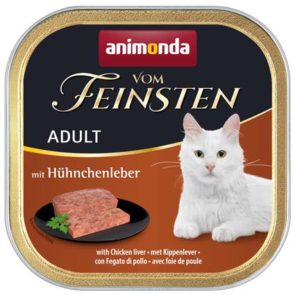 Animonda vom Feinsten Adult - Megapack: 32 x 100 g - Fígado de frango